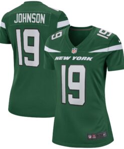 Keyshawn Johnson New York Jets  Women_s Game Retired Player Jersey  Gotham Green