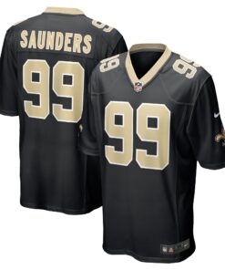 Khalen Saunders New Orleans Saints  Game Jersey  Black