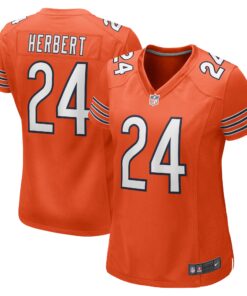 Khalil Herbert Chicago Bears  Women_s Alternate Game Player Jersey  Orange