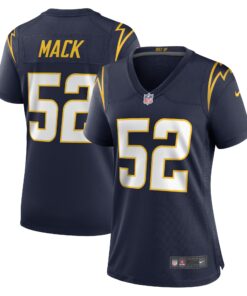 Khalil Mack Los Angeles Chargers  Women_s Alternate Game Jersey  Navy