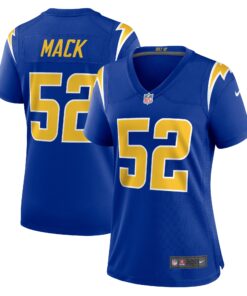 Khalil Mack Los Angeles Chargers  Women_s Alternate Game Jersey  Royal