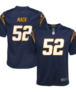 Khalil Mack Los Angeles Chargers  Youth Game Jersey  Navy