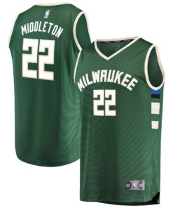 Khris Middleton Milwaukee Bucks Fanatics Youth Fast Break Player Jersey Green - Icon Edition