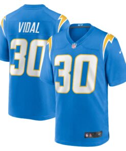 Kimani Vidal Los Angeles Chargers  Team Game Jersey   Powder Blue