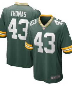Kiondre Thomas Green Bay Packers  Game Player Jersey  Green 1