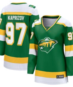 Kirill Kaprizov Minnesota Wild Fanatics Women_s Alternate Premier Breakaway Player Jerseynbspâ€“ Green