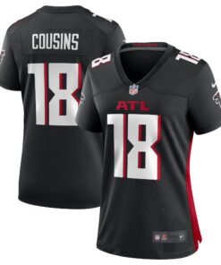 Kirk Cousins Atlanta Falcons  Women_s Game Player Jersey  Black