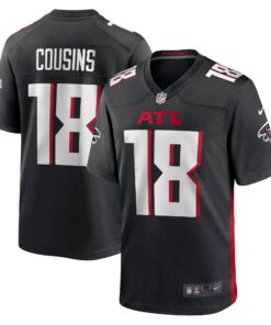 Kirk Cousins Atlanta Falcons  Youth Game Player Jersey  Black