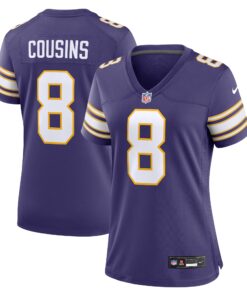 Kirk Cousins Minnesota Vikings  Women_s Player Jersey  Purple