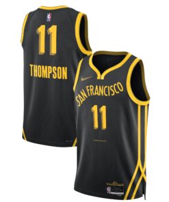 Klay Thompson Golden State Warriors Unisex 202324 Swingman Jersey - Black - City Edition