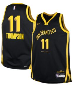 Klay Thompson Golden State Warriors Youth  Swingman Replica Jersey - City Edition - Black