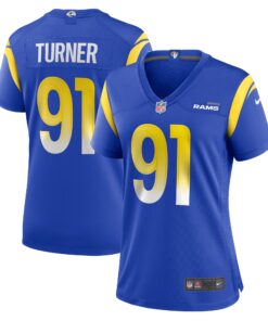 Kobie Turner Los Angeles Rams  Women_s Home Game Jersey  Royal