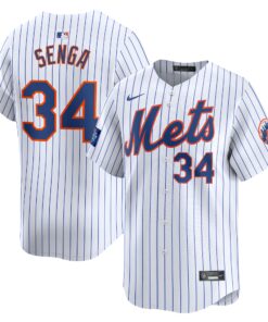 Kodai Senga New York Mets2024 MLB World Tour London Series Home Limited Player Jersey  White