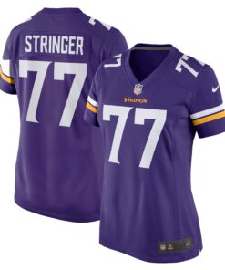 Korey Stringer Minnesota Vikings  Women_s Retired Player Jersey  Purple