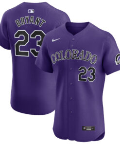 Kris Bryant Colorado RockiesAlternate Elite Player Jersey  Purple
