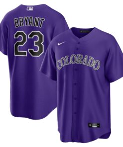 Kris Bryant Colorado RockiesAlternate Replica Player Jersey  Purple