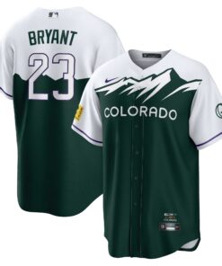 Kris Bryant Colorado RockiesCity Connect Replica Player Jersey  Green