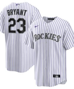 Kris Bryant Colorado RockiesReplica Player Jersey  WhitePurple