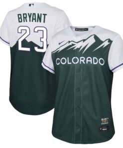 Kris Bryant Colorado RockiesYouth City Connect Replica Player Jersey  Green