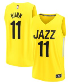 Kris Dunn Utah Jazz Fanatics Youth Fast Break Player Jersey - Icon Edition - Yellow
