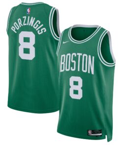 Kristaps Porzingis Boston Celtics Unisex Swingman Jersey - Icon Edition - Kelly Green