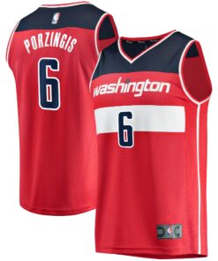 Kristaps Porzingis Washington Wizards Fanatics Fast Break Replica Jersey - Icon Edition - Red