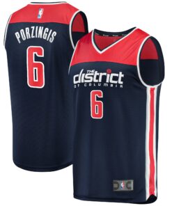 Kristaps Porzingis Washington Wizards Fanatics Fast Break Replica Player Jersey - Statement Edition - Navy