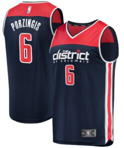 Kristaps Porzingis Washington Wizards Fanatics Youth Fast Break Player Jersey Navy - Statement Edition
