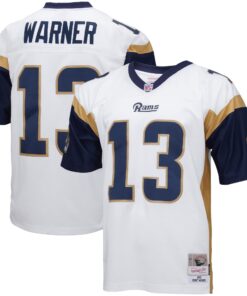 Kurt Warner Los Angeles Rams Mitchell amp Ness Big amp Tall 2001 Retired Player Replica Jersey  White