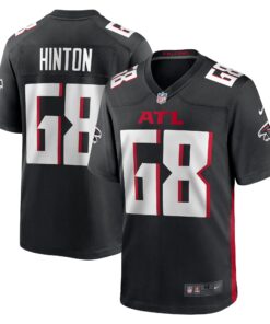 Kyle Hinton Atlanta Falcons  Team Game Jersey   Black