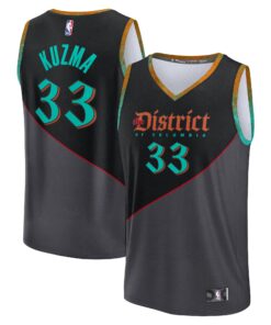 Kyle Kuzma Washington Wizards Fanatics Fast Break Jersey - Black - City Edition
