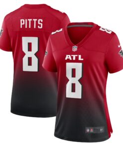 Kyle Pitts Atlanta Falcons  Women_s Alternate Game Jersey  Red
