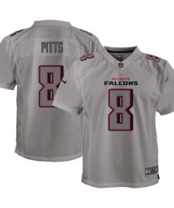 Kyle Pitts Atlanta Falcons  Youth Atmosphere Game Jersey  Gray