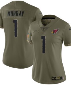 Kyler Murray Arizona Cardinals  Women_s 2022 Salute To Service Limited Jersey  Olive