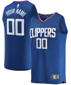 LA Clippers Fanatics Fast Break Custom Replica Jersey Royal - Icon Edition