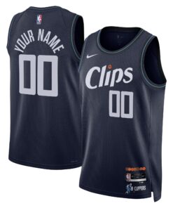  LA Clippers Unisex 202324 Custom Swingman Jersey - Navy - City Edition