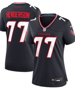 LaDarius Henderson Houston Texans  Women_s Game Jersey   Navy