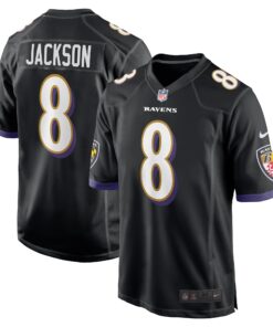 Lamar Jackson Baltimore Ravens  Alternate Game Jersey   Black