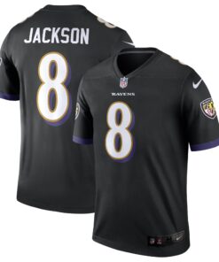 Lamar Jackson Baltimore Ravens  Legend Jersey  Black
