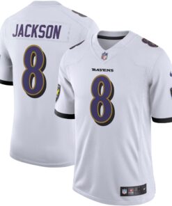 Lamar Jackson Baltimore Ravens  Vapor Limited Jersey  White 1
