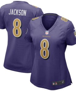 Lamar Jackson Baltimore Ravens  Women_s Alternate Game Player Jersey  Purple