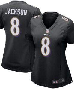 Lamar Jackson Baltimore Ravens  Women_s Game Event Jersey  Black