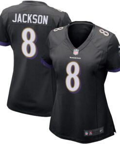 Lamar Jackson Baltimore Ravens  Women_s Game Jersey  Black