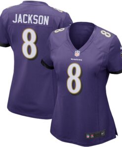 Lamar Jackson Baltimore Ravens  Women_s Game Player Jersey  Purple
