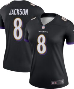 Lamar Jackson Baltimore Ravens  Women_s Legend Team Jersey  Black