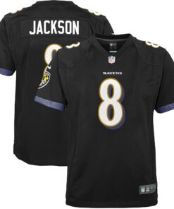 Lamar Jackson Baltimore Ravens  Youth Game Jersey  Black
