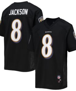 Lamar Jackson Baltimore Ravens Youth Replica Player Jersey  Black