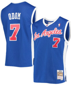 Lamar Odom LA Clippers Mitchell &amp Ness 200102 Hardwood Classics Swingman Jersey - Royal