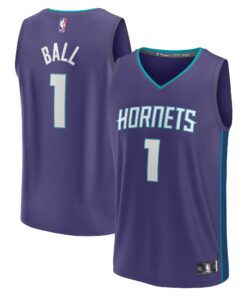 LaMelo Ball Charlotte Hornets Fanatics Fast Break Replica Player Jersey - Statement Edition - Purple