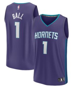 LaMelo Ball Charlotte Hornets Fanatics Youth Fast Break Player Jersey - Statement Edition - Purple